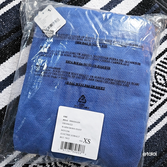 NWT FP Movement Warm Down Pant in Electric Cobalt Size XS - Picture 17 of 17